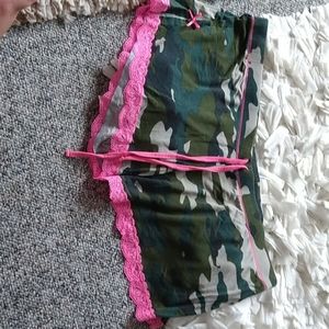 Betsey Johnson camouflage shorts